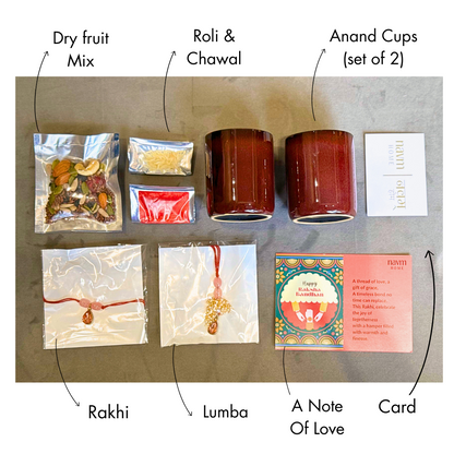 Rakhi with Anand – Bhai Bhabhi Gift Box (Gulaabi)