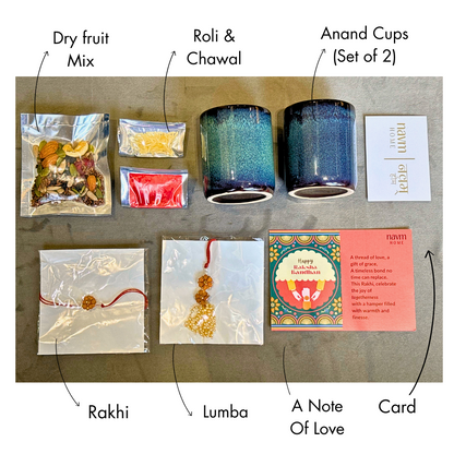 Rakhi with Anand – Bhai Bhabhi Gift Box (Neelam)