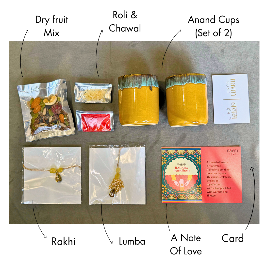 Rakhi with Anand – Bhai Bhabhi Gift Box (Kesari)