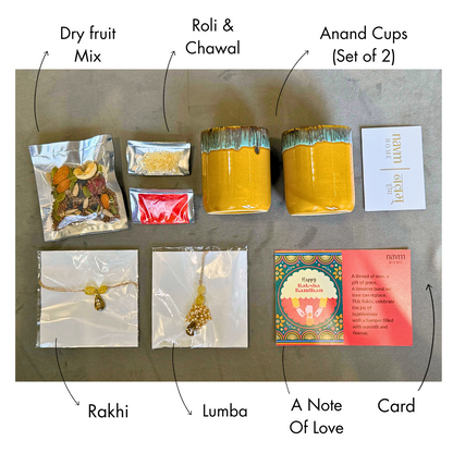 Rakhi with Anand – Bhai Bhabhi Gift Box (Kesari)