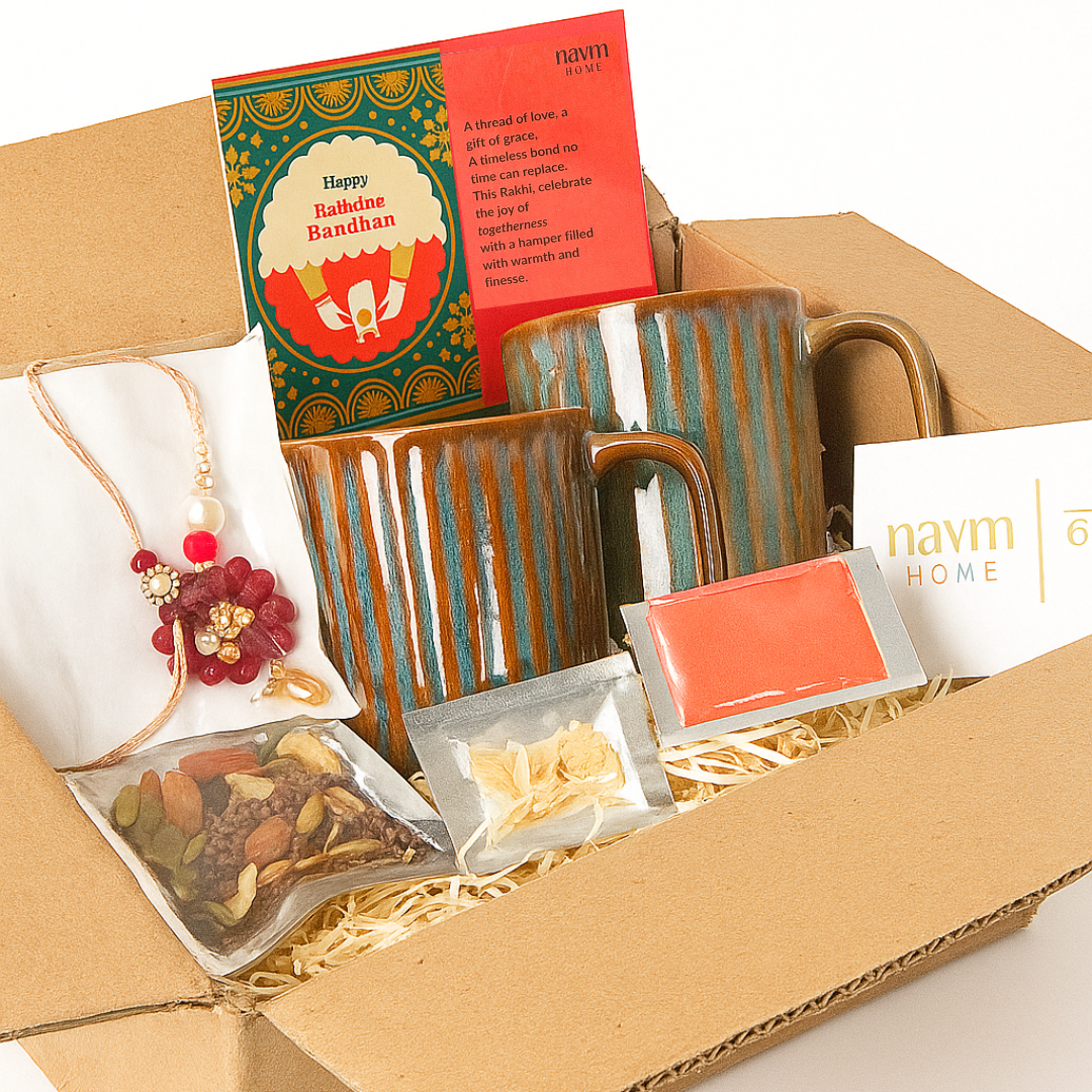 Rakhi with Sneh – Bhai Bhabhi Gift Box (Sage Harmony)