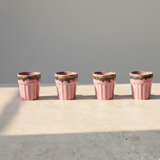 Mehfil Glasses (Cutting Chai Cup)- Rose Pink