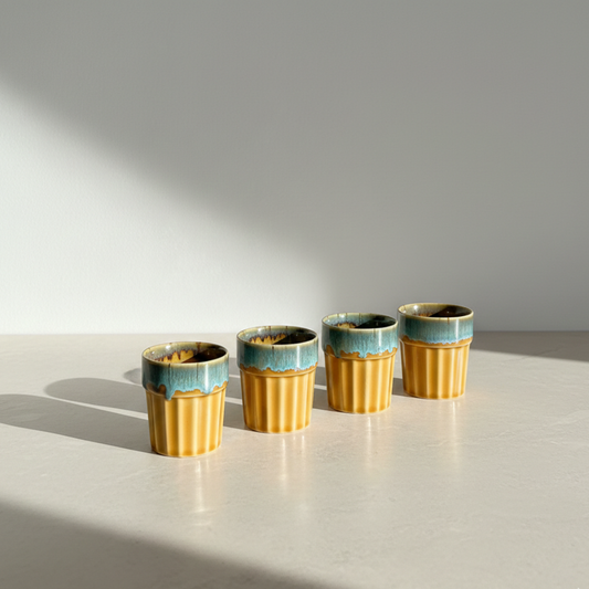Mehfil Glasses (Cutting Chai Cup)- Mustard
