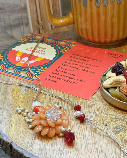 Rakhi with Sneh – Bhai Bhabhi Gift Box (Golden Glow)