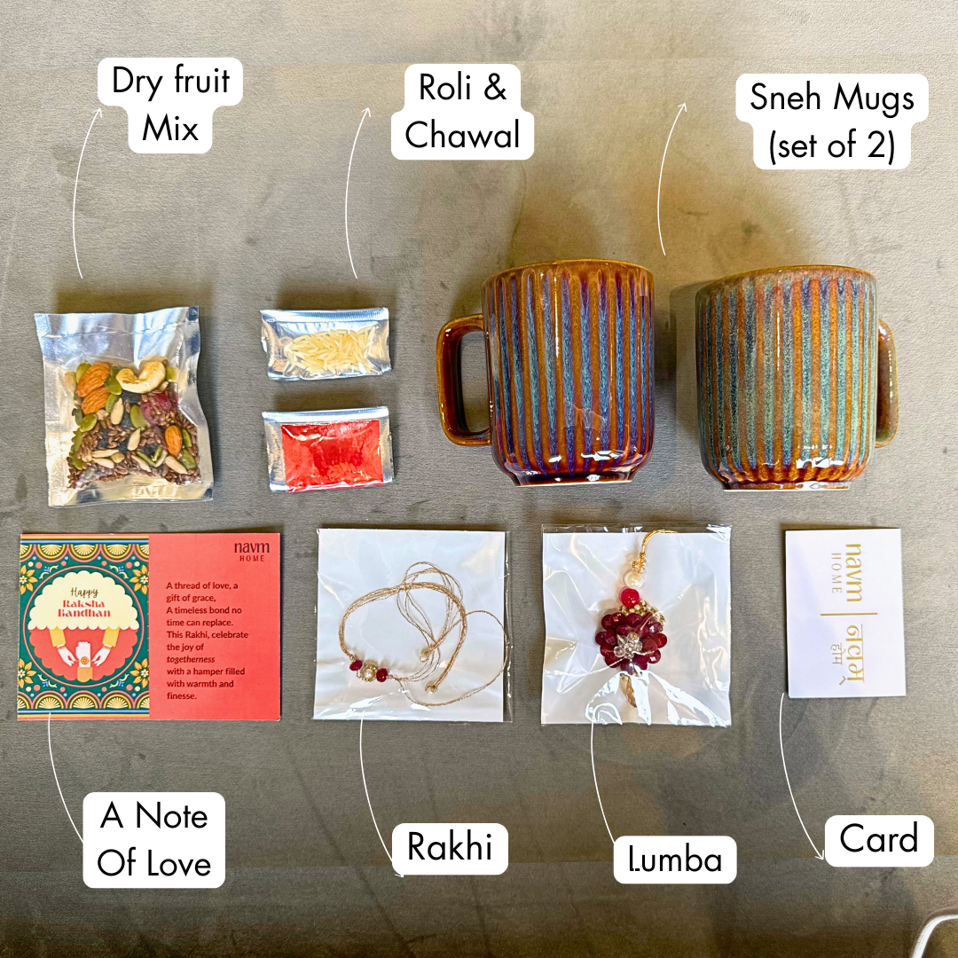 Rakhi with Sneh – Bhai Bhabhi Gift Box (Sage Harmony)