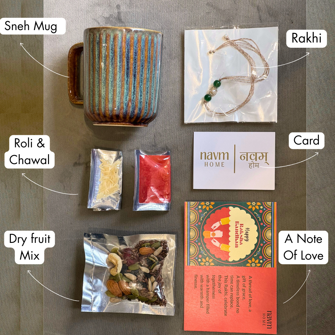 Rakhi with Sneh – Bhai Gift Box Sage Harmony